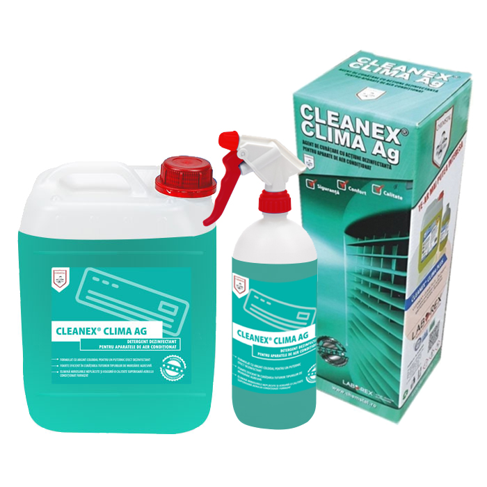 CLEANEX CLIMA Argint - Agent de curatare cu actiune dezinfectanta pentru aparate de aer conditionat